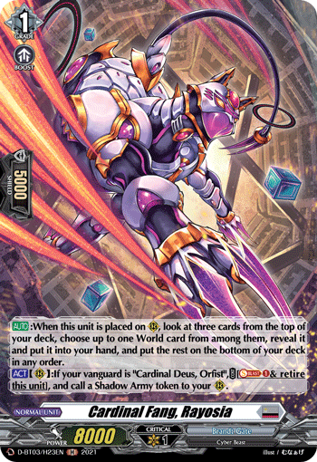 Cardinal Fang, Rayosia (Holo) - D-BT03/H23EN