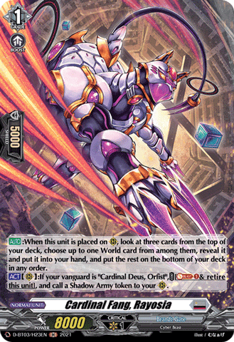 Cardinal Fang, Rayosia (Holo) - D-BT03/H23EN