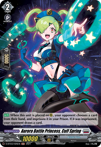 Aurora Battle Princess, Cuff Spring (Holo) - D-BT03/H26EN