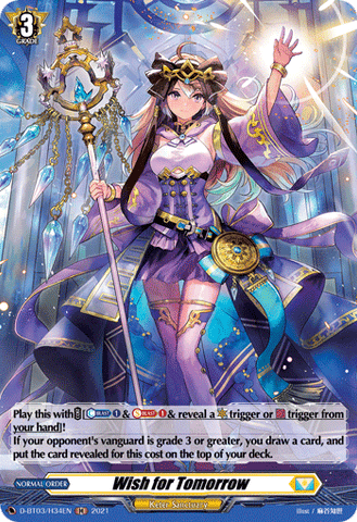 Wish for Tomorrow (Holo) - D-BT03/H34EN