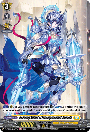 Heavenly Shield of Encompassment, Felicida (Holo) - D-BT03/H37EN