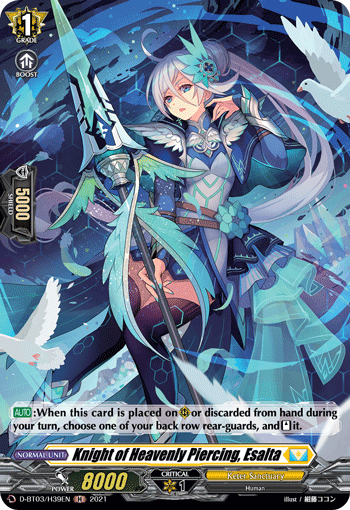 Knight of Heavenly Piercing, Esalta (Holo) - D-BT03/H39EN