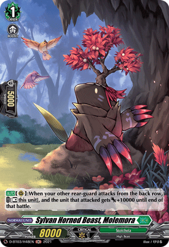 Sylvan Horned Beast, Molemora (Holo) - D-BT03/H48EN