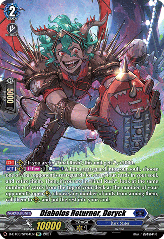 Diabolos Returner, Deryck (SP) - D-BT03/SP04EN