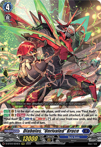 Diabolos, "Unrivaled" Bruce - D-BT04/004EN