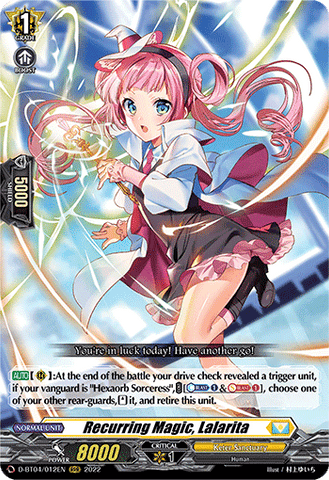 Recurring Magic, Lalarita - D-BT04/012EN