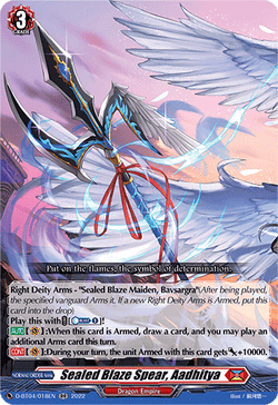 Sealed Blaze Spear, Aadhitya - D-BT04/018EN