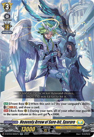 Heavenly Arrow of Sure-hit, Sparare - D-BT04/026EN