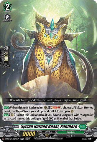Sylvan Horned Beast, Panthero - D-BT04/028EN