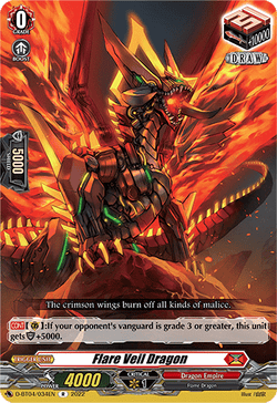 Flare Veil Dragon - D-BT04/034EN
