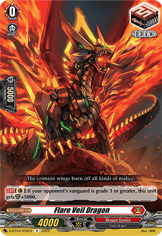 Flare Veil Dragon - D-BT04/034EN