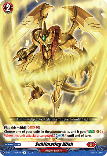 Sublimating Wish - D-BT04/036EN