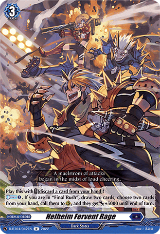 Helheim Fervent Rage - D-BT04/042EN