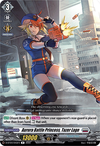 Aurora Battle Princess, Tazer Lage - D-BT04/043EN