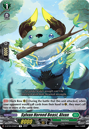 Sylvan Horned Beast, Alvan - D-BT04/058EN