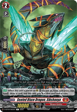 Sealed Blaze Dragon, Sikshanya - D-BT04/062EN