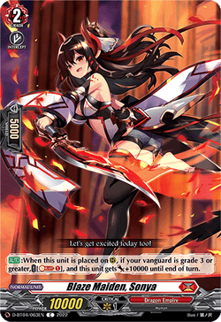 Blaze Maiden, Sonya - D-BT04/063EN