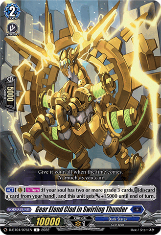 Gear Eland Clad in Swirling Thunder - D-BT04/075EN