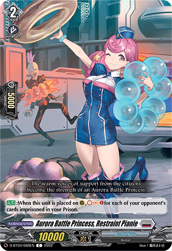 Aurora Battle Princess, Restraint Pianie - D-BT04/089EN