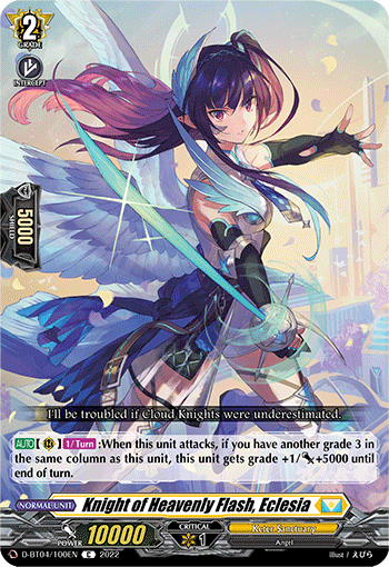 Knight of Heavenly Flash, Eclesia - D-BT04/100EN