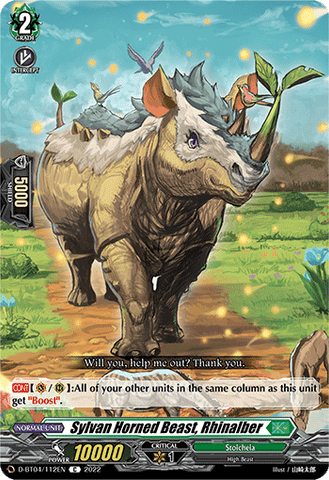 Sylvan Horned Beast, Rhinalber - D-BT04/112EN