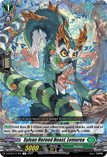 Sylvan Horned Beast, Lemurea - D-BT04/117EN