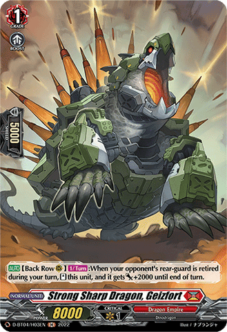 Strong Sharp Dragon, Geizfort (Holo) - D-BT04/H03EN