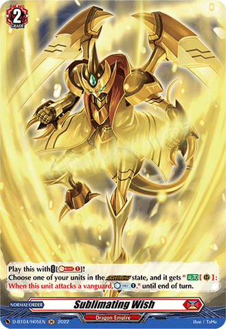Sublimating Wish (Holo) - D-BT04/H05EN