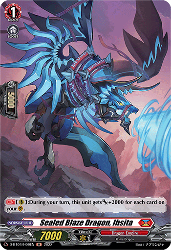 Sealed Blaze Dragon, Ihsita (Holo) - D-BT04/H09EN