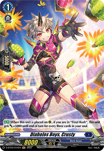 Diabolos Boys, Crusty (Holo) - D-BT04/H14EN