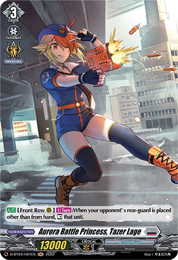 Aurora Battle Princess, Tazer Lage (Holo) - D-BT04/H21EN