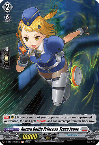 Aurora Battle Princess, Trace Jeune (Holo) - D-BT04/H28EN