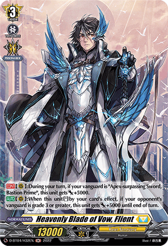 Heavenly Blade of Vow, Flient (Holo) - D-BT04/H32EN