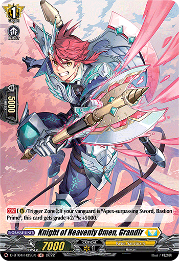 Knight of Heavenly Omen, Grandir (Holo) - D-BT04/H39EN