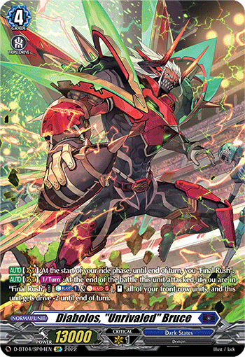 Diabolos, "Unrivaled" Bruce (SP) - D-BT04/SP04EN