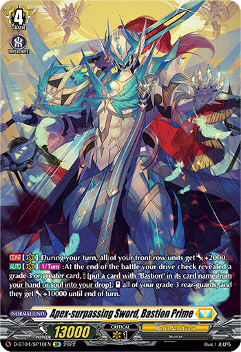 Apex-surpassing Sword, Bastion Prime (SP) - D-BT04/SP10EN