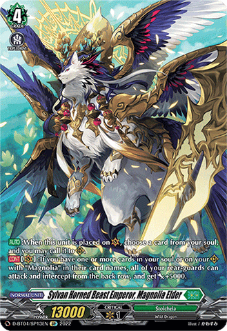 Sylvan Horned Beast Emperor, Magnolia Elder (SP) - D-BT04/SP13EN