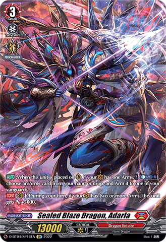Sealed Blaze Dragon, Adarla (SP) - D-BT04/SP16EN