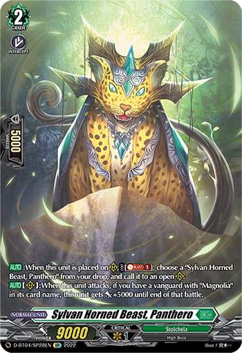 Sylvan Horned Beast, Panthero (SP) - D-BT04/SP28EN
