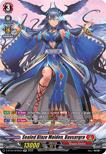 Sealed Blaze Maiden, Bavsargra (SP) - D-BT04/SP36EN