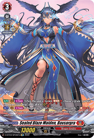 Sealed Blaze Maiden, Bavsargra (SP) - D-BT04/SP36EN