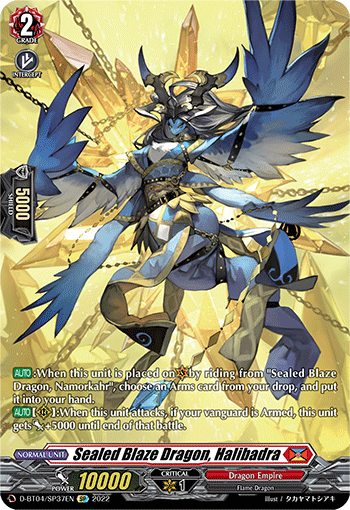 Sealed Blaze Dragon, Halibadra (SP) - D-BT04/SP37EN