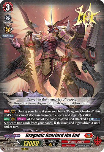 Dragonic Overlord the End - D-BT05/001EN