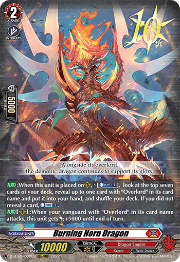 Burning Horn Dragon - D-BT05/002EN