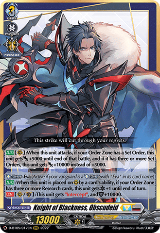 Knight of Blackness, Obscudeid - D-BT05/017EN