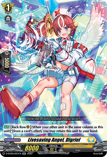 Livesaving Angel, Digriel - D-BT05/031EN