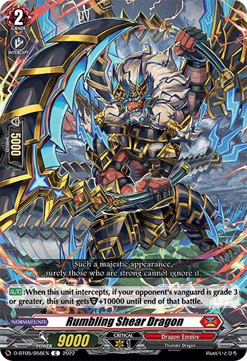 Rumbling Shear Dragon - D-BT05/058EN