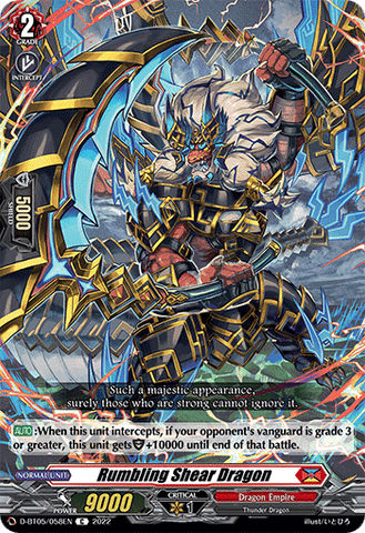 Rumbling Shear Dragon - D-BT05/058EN