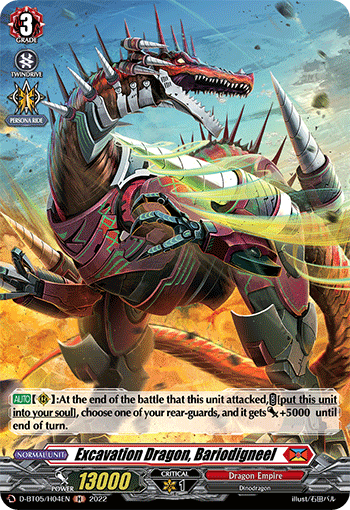 Excavation Dragon, Bariodigneel (Holo) - D-BT05/H04EN
