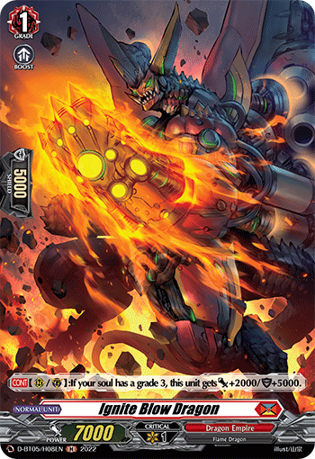 Ignite Blow Dragon (Holo) - D-BT05/H08EN